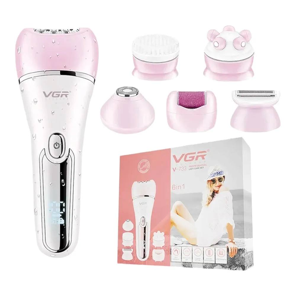 ماكينة أزالة الشعر VGR 733 مجموعة العناية المتكاملة.