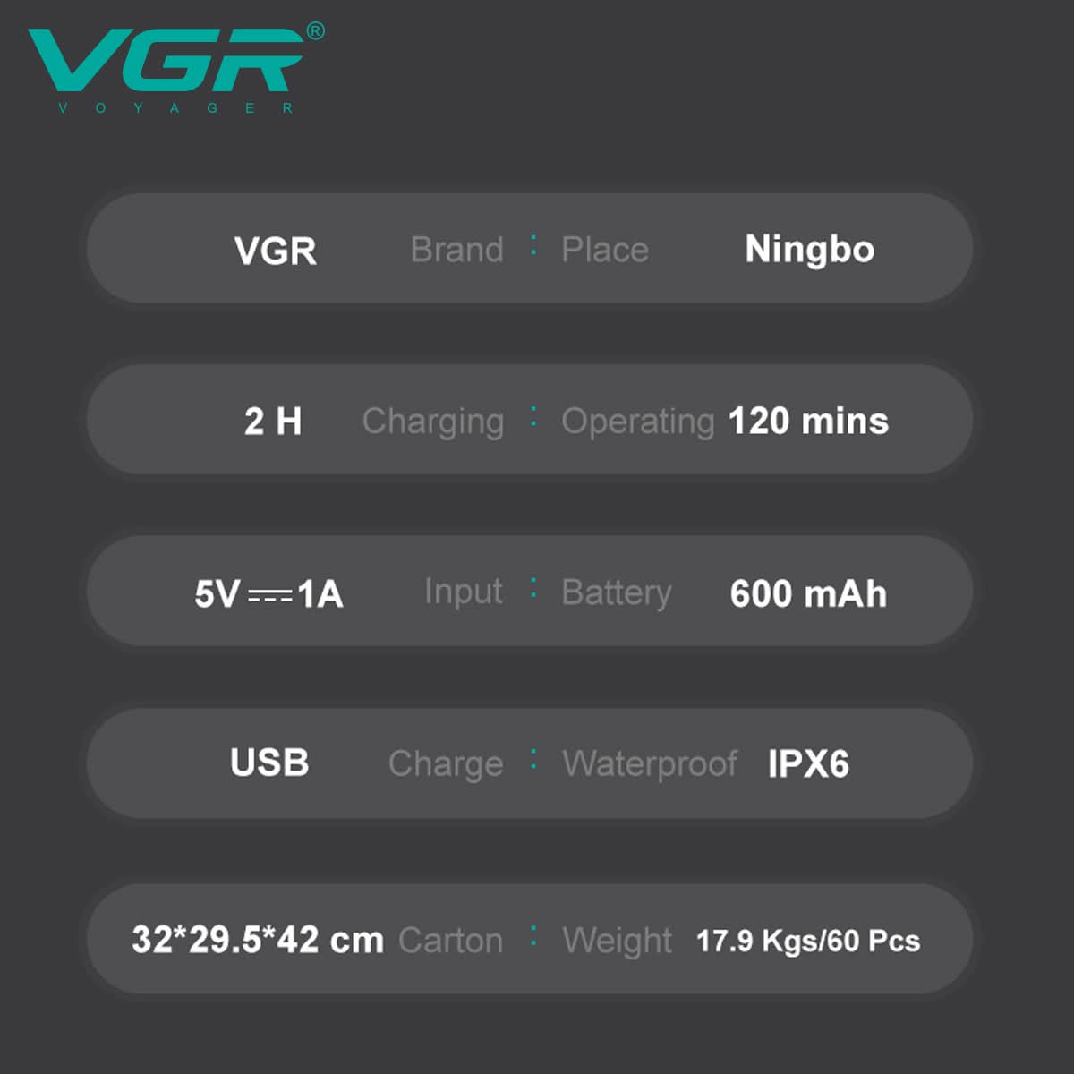 ماكينة التنعيم VGR V-369 لمسة نعومة فاخره
