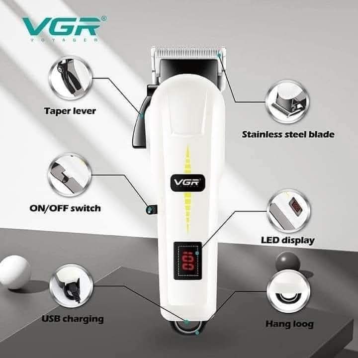 ماكينة الحلاقة VGR 213 قص شعر احترافي وسهل.