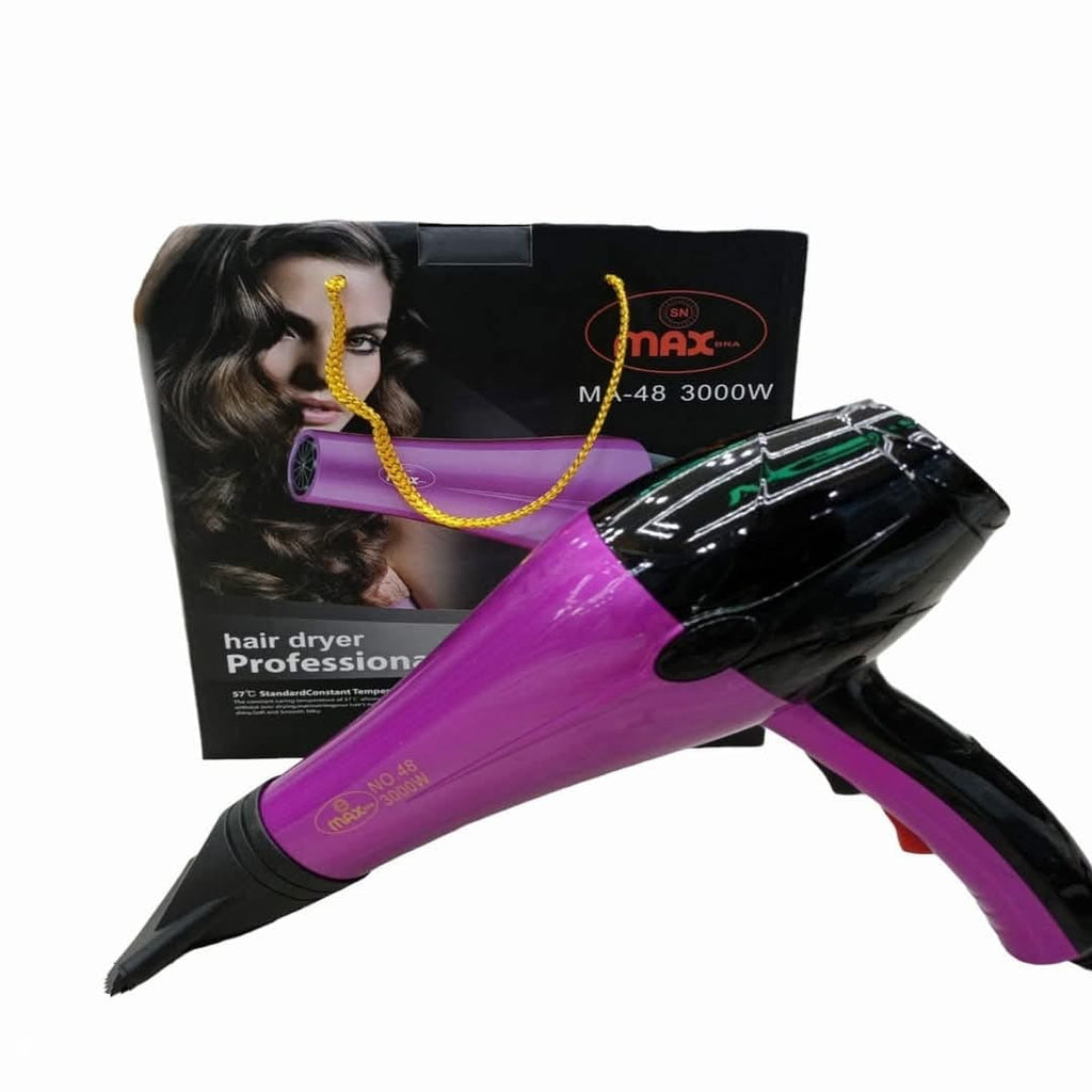 استشوار MAX MA-48 قوة 3000 واط لشعر ناعم ولامع في وقت قياسي