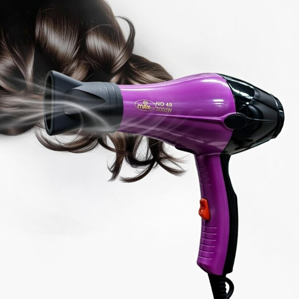 استشوار MAX MA-48 قوة 3000 واط لشعر ناعم ولامع في وقت قياسي