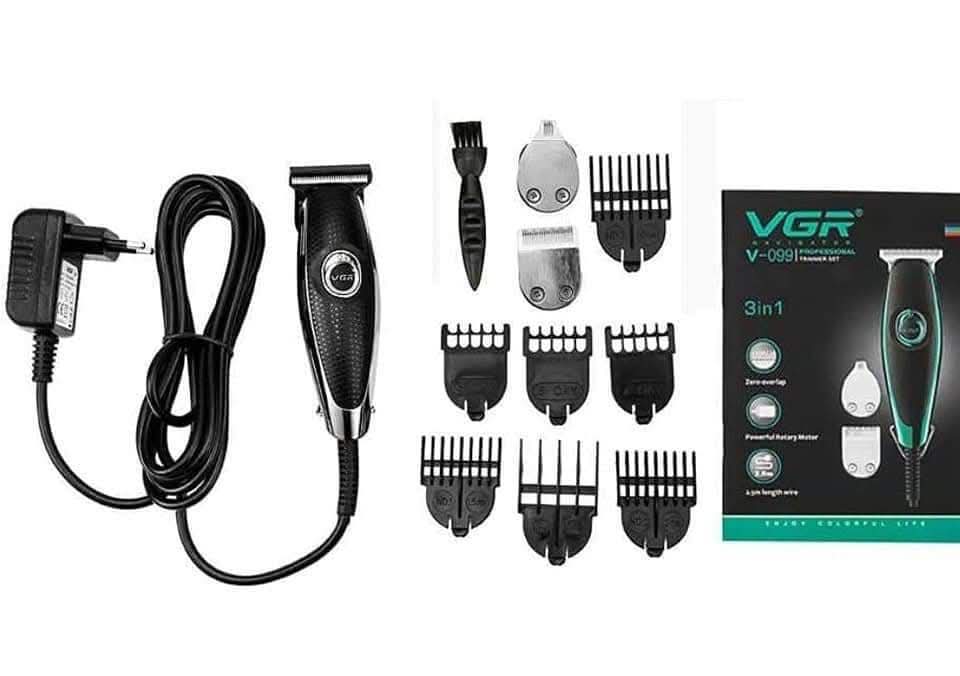 ماكينة  VGR V-099 الاحترافية متعددة الاستخدامات 3 في 1 لقص الشعر واللحية