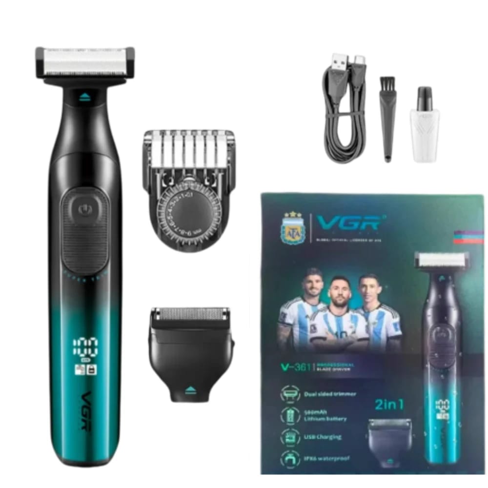 ماكينة VGR V-361 – حلاقة وتشذيب احترافية 2 في 1